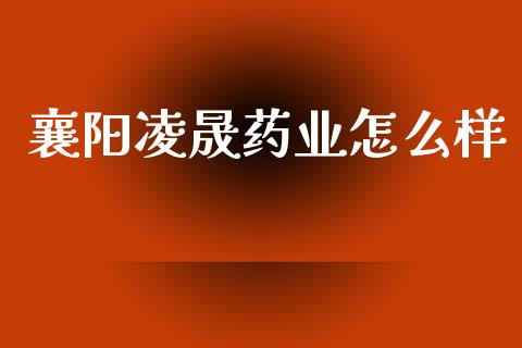 襄阳凌晟药业怎么样_https://m.qmgjg.com_投资银行_第1张