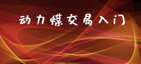 动力煤交易入门_https://m.qmgjg.com_货币基金_第1张
