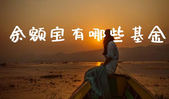 余额宝有哪些基金_https://m.qmgjg.com_金融市场_第1张