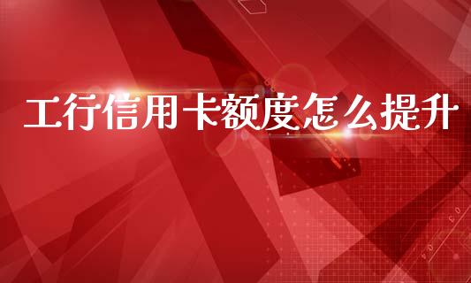 工行信用卡额度怎么提升_https://m.qmgjg.com_投资银行_第1张