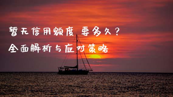 暂无信用额度 要多久？ 全面解析与应对策略_https://m.qmgjg.com_投资银行_第1张