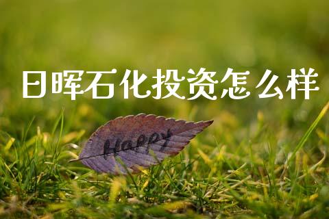 日晖石化投资怎么样_https://m.qmgjg.com_货币基金_第1张
