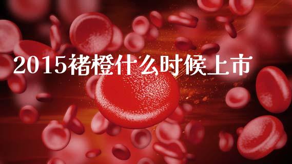 2015褚橙什么时候上市_https://m.qmgjg.com_金融市场_第1张