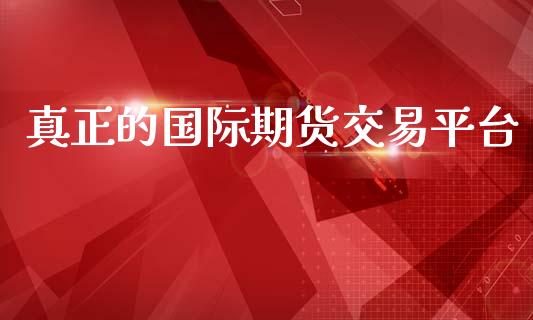 真正的国际期货交易平台_https://m.qmgjg.com_投资银行_第1张