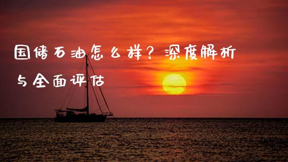 国储石油怎么样？深度解析与全面评估_https://m.qmgjg.com_货币基金_第1张