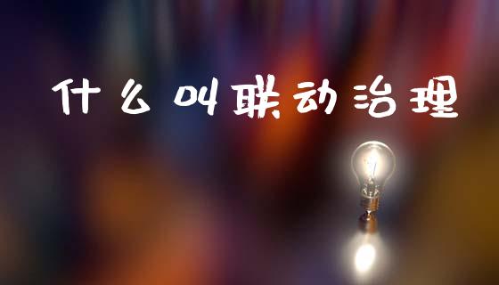 什么叫联动治理_https://m.qmgjg.com_投资银行_第1张