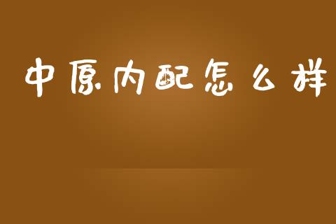 中原内配怎么样_https://m.qmgjg.com_货币基金_第1张