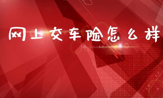 网上交车险怎么样_https://m.qmgjg.com_金融市场_第1张