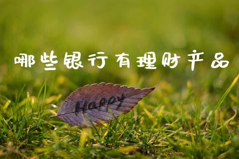 哪些银行有理财产品_https://m.qmgjg.com_金融市场_第1张
