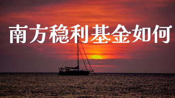 南方稳利基金如何_https://m.qmgjg.com_货币基金_第1张