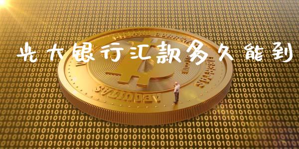 光大银行汇款多久能到_https://m.qmgjg.com_货币基金_第1张