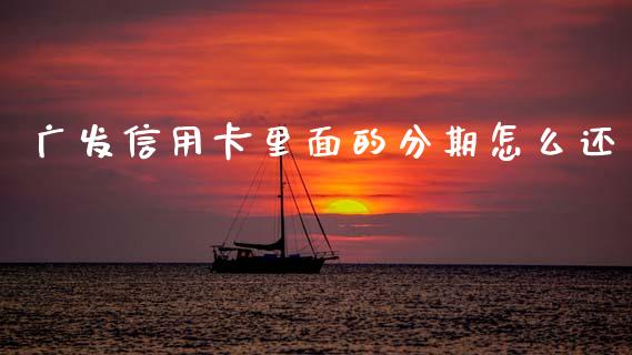 广发信用卡里面的分期怎么还_https://m.qmgjg.com_资金管理_第1张