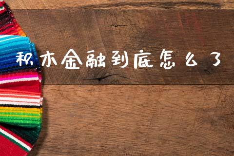 积木金融到底怎么了_https://m.qmgjg.com_投资银行_第1张