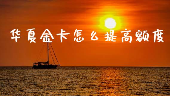 华夏金卡怎么提高额度_https://m.qmgjg.com_投资银行_第1张