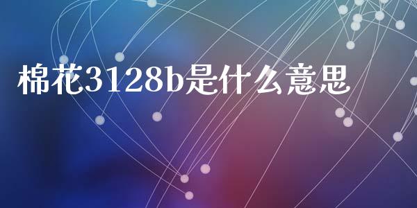 棉花3128b是什么意思_https://m.qmgjg.com_货币基金_第1张