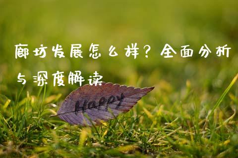 廊坊发展怎么样？全面分析与深度解读_https://m.qmgjg.com_金融市场_第1张