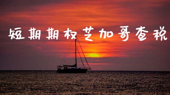 短期期权芝加哥查税_https://m.qmgjg.com_金融市场_第1张