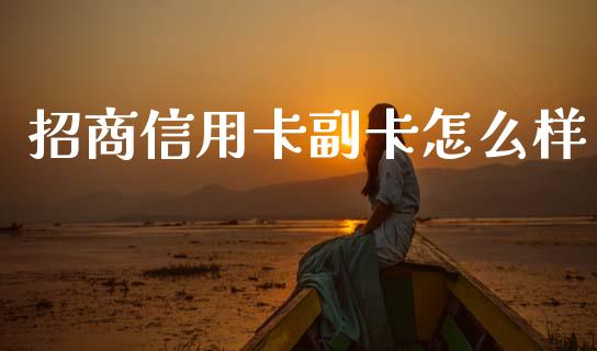 招商信用卡副卡怎么样_https://m.qmgjg.com_金融市场_第1张