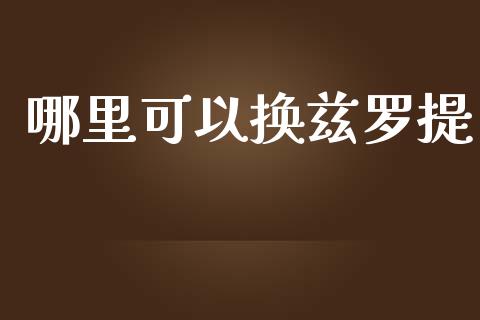 哪里可以换兹罗提_https://m.qmgjg.com_金融市场_第1张
