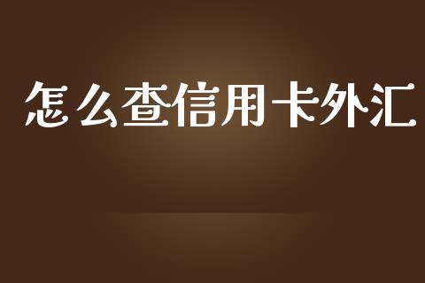 怎么查信用卡外汇_https://m.qmgjg.com_资金管理_第1张