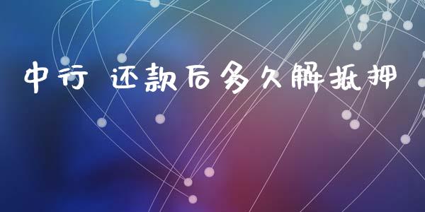 中行 还款后多久解抵押_https://m.qmgjg.com_资金管理_第1张