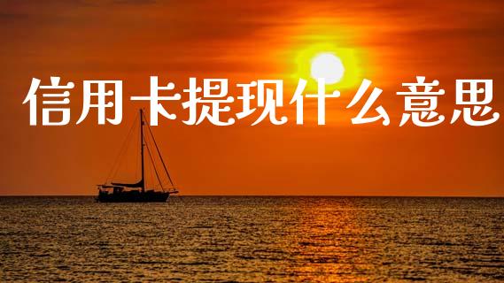 信用卡提现什么意思_https://m.qmgjg.com_金融市场_第1张