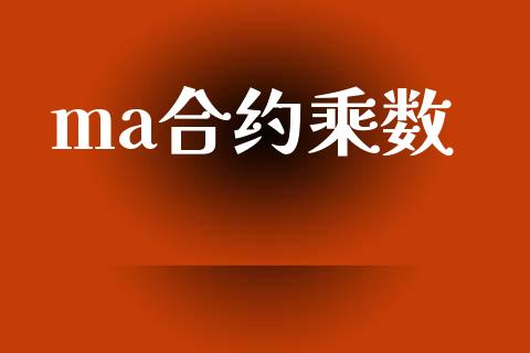 ma合约乘数_https://m.qmgjg.com_资金管理_第1张