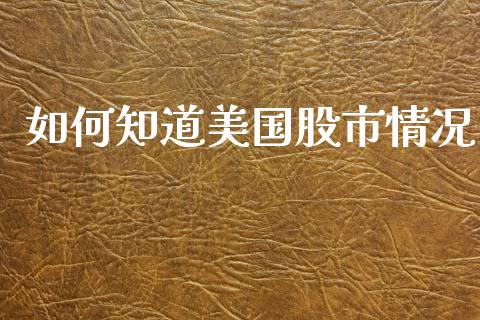 如何知道美国股市情况_https://m.qmgjg.com_金融市场_第1张