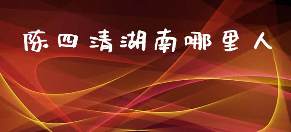陈四清湖南哪里人_https://m.qmgjg.com_资金管理_第1张