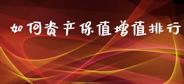 如何资产保值增值排行_https://m.qmgjg.com_金融市场_第1张