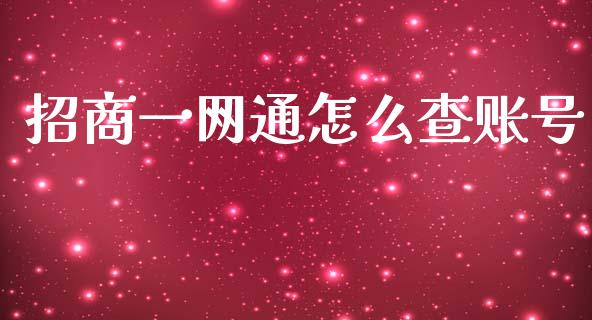 招商一网通怎么查账号_https://m.qmgjg.com_资金管理_第1张