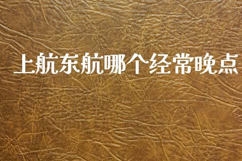上航东航哪个经常晚点_https://m.qmgjg.com_货币基金_第1张